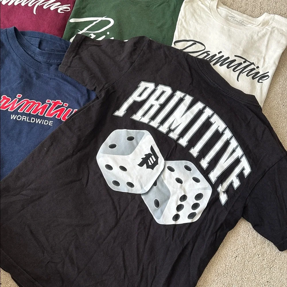 BUNDLE - 5 Shirts: Primitive Logo T-Shirt Collection - Picture 4 of 4